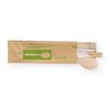Bambus Esstäbchen und Löffel und Serviette im Papierbeutel | 500 Stück