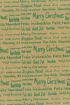Geschenkpapier 70cm x 100m "Frohe Weihnachten" grün