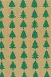 Geschenkpapier 70cm x 100m Tannenbaum grün