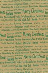 Geschenkpapier 70cm x 50m "Frohe Weihnachten" grün