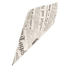 Spitztüten 21cm für 200g aus Pergament-Ersatz "Newspaper" 