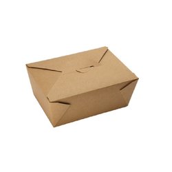 Food-Box braun eckig 45oz (1.300ml) 17,3x14,5x6,5cm #8