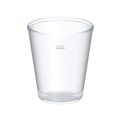 circ Mehrweg Kaltgetränkebecher 0,3 Liter Clear Cups 300ml gefrostet