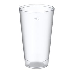 circ Mehrweg Kaltgetränkebecher 0,5 Liter Clear Cups 500ml gefrostet